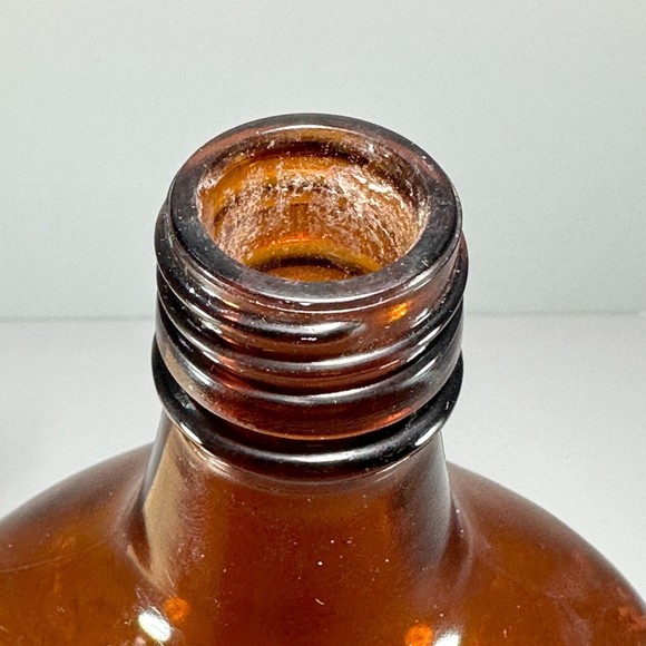 Vintage Schenley's Flask Brown Glass Schooner Sail Ship Embossed 1964 - Picture 6 of 9